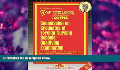DOWNLOAD [PDF] Commission on Graduates of Foreign Nursing Schools Qualifying Examination (Cgfns