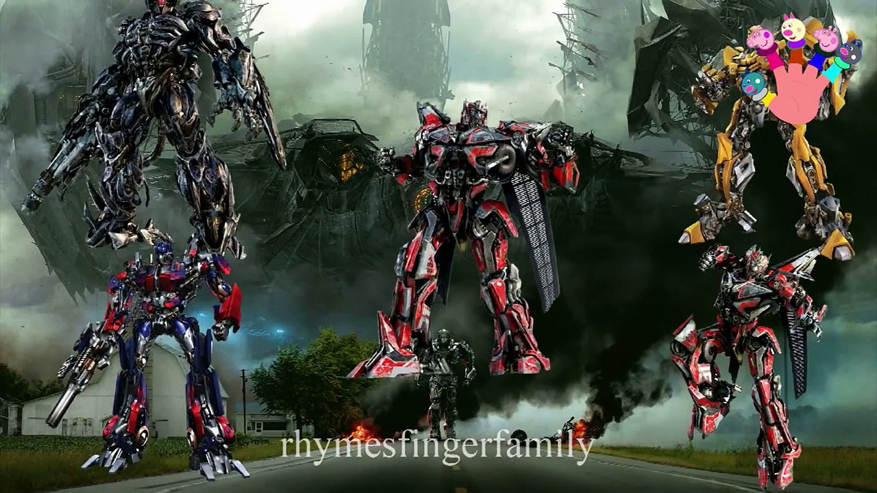 Finger Family TRANSFORMERS - Daddy Finger Song TRANSFORMERS - Nursery Rhymes for Children