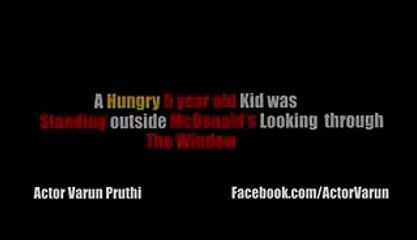 Street Kid Goes To McDonald's for First Time - Video