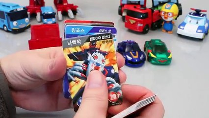 Robot Car transformers Turning Mecard Tayo Bus English Learn Numbers Colors Toy Surprise