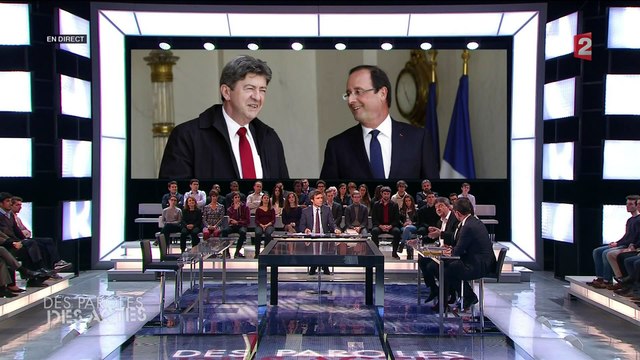 Jean-Luc Mélenchon refuse de se rassembler avec le Parti socialiste sur le plateau de Des paroles et des actes