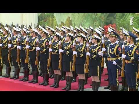 Cina - Mattarella incontra il Presidente della Repubblica Popolare Cinese Xi Jinping (22.02.7)