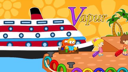 V Harfi - ABC Alfabe SEVİMLİ DOSTLAR Eğitici Çizgi Film Çocuk Şarkıları