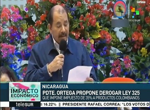 Presidente nicaragüense propone derogar Ley de impuestos 325