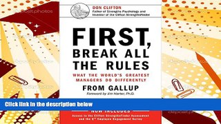 Audiobook  First, Break All The Rules: What the World s Greatest Managers Do Differently Trial Ebook