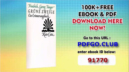 Grüne Zweige. Ein Erinnerungsbuch.