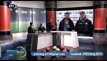 21η ΑΕΛ-Λεβαδειακός 2-1 2016-17 Δηλώσεις Ρέντζα (Pressing-ΕΡΤ3)