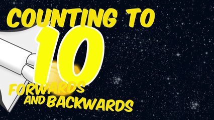 Counting to 10 Forwards and Backwards - ROCKET THEME Song for Children Toddlers Preschool