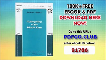 Hydrogeology of the Dinaric Karst (International contributions to hydrogeology)