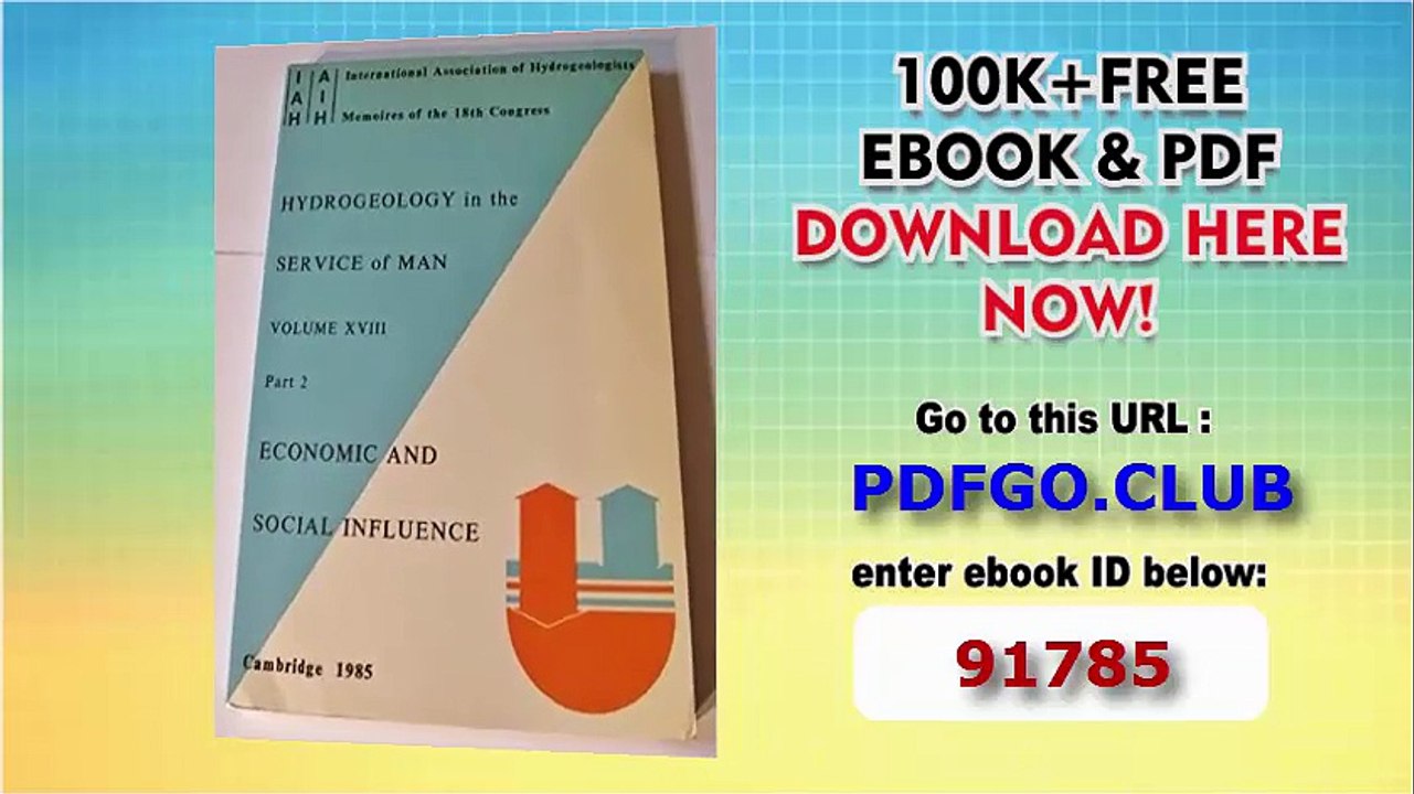 Hydrogeology in the Service of Man_ Proceedings (Series of proceedings and reports)