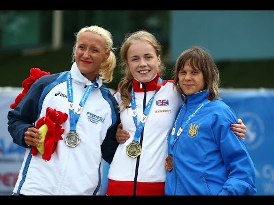 Women's 200m T35 | Victory Ceremony | 2014 IPC Athletics European Championships Swansea