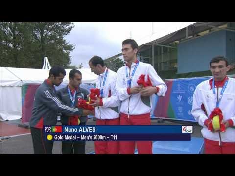 Men's 5,000m T11 | Victory Ceremony | 2014 IPC Athletics European Championships Swansea