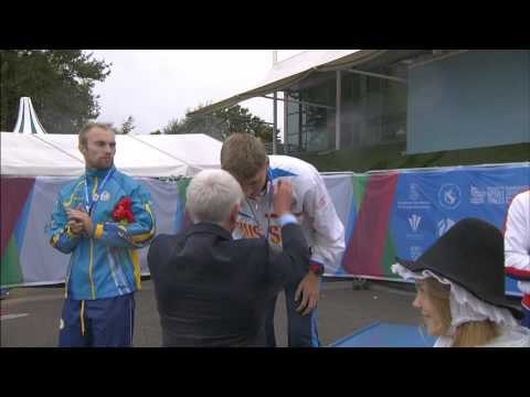Men's 200m T35 | Victory Ceremony | 2014 IPC Athletics European Championships Swansea