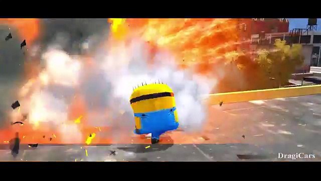 MINIONS & SPIDERMAN COLORS! EPIC SMASH CARS! Nursery Rhymes Disney Pixar Cars Lightning McQueen
