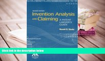 PDF [FREE] DOWNLOAD  Invention Analysis and Claiming: A Patent Lawyer s Guide BOOK ONLINE