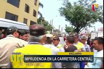 Ate: Más de 3.000 accidentes al año suceden en tramo de la Carretera Central