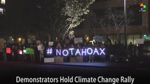 Demonstrators Hold Climate Change Rally