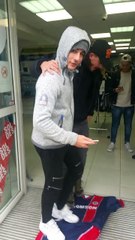 Un maillot du PSG transformé en paillasson