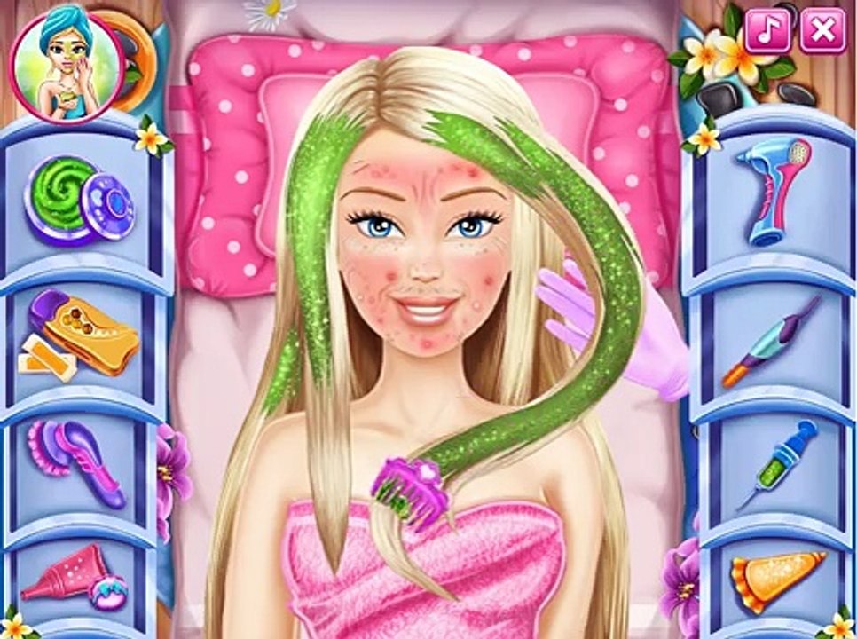Барби Игры—Барби Дисней Принцесса Операция на мозг—Онлайн Видео Игры Для Детей Мультфильм