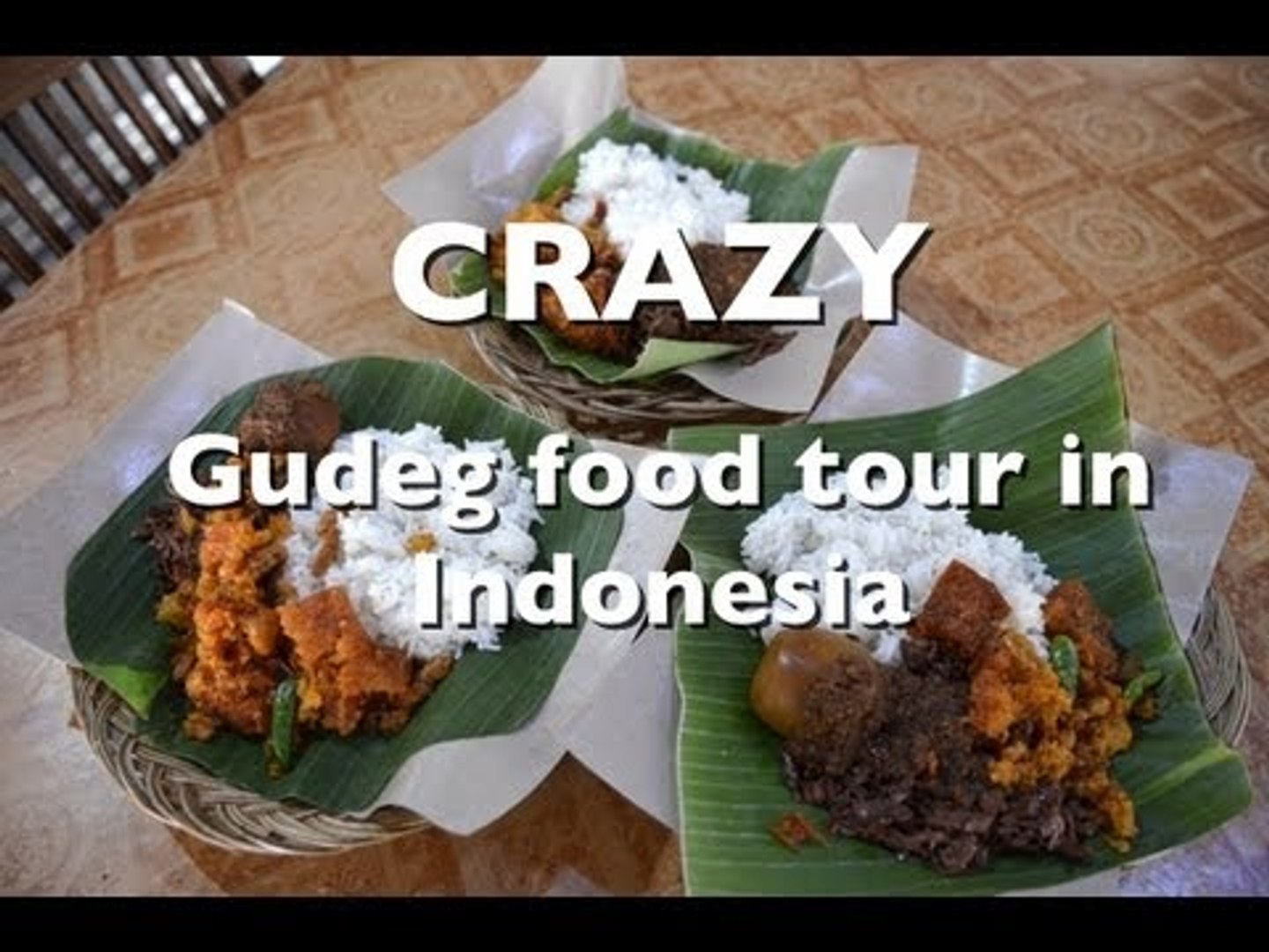 ⁣Gudeg food tour in Yogyakarta, Indonesia