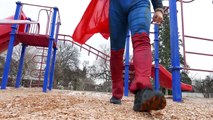 Batman v Superman Superheroes battle in real life movie | SuperHero Kids