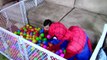 Spiderman, Spiderbaby, Elsa, and Snow White vs Catwoman and Itchy powder Funny superheroes