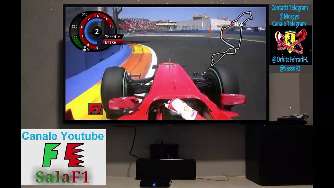 Onboard - F1 2010 Round 09 - GP Europa (Valencia) Felipe Massa