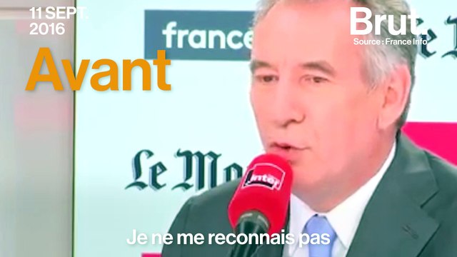 François Bayrou avant / après