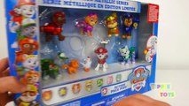 PAW PATROL LIMITED EDITION METALLIC SERIES ACTION PACK PUPS CHASE MARSHALL RUBBLE SKYE EVE