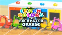 Learn Colors with Dump Trucks for Children & Color Garage Animation : Videos for Kids #2