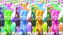 Talking Tom Cat Rainbow Colors Reaction Compilation