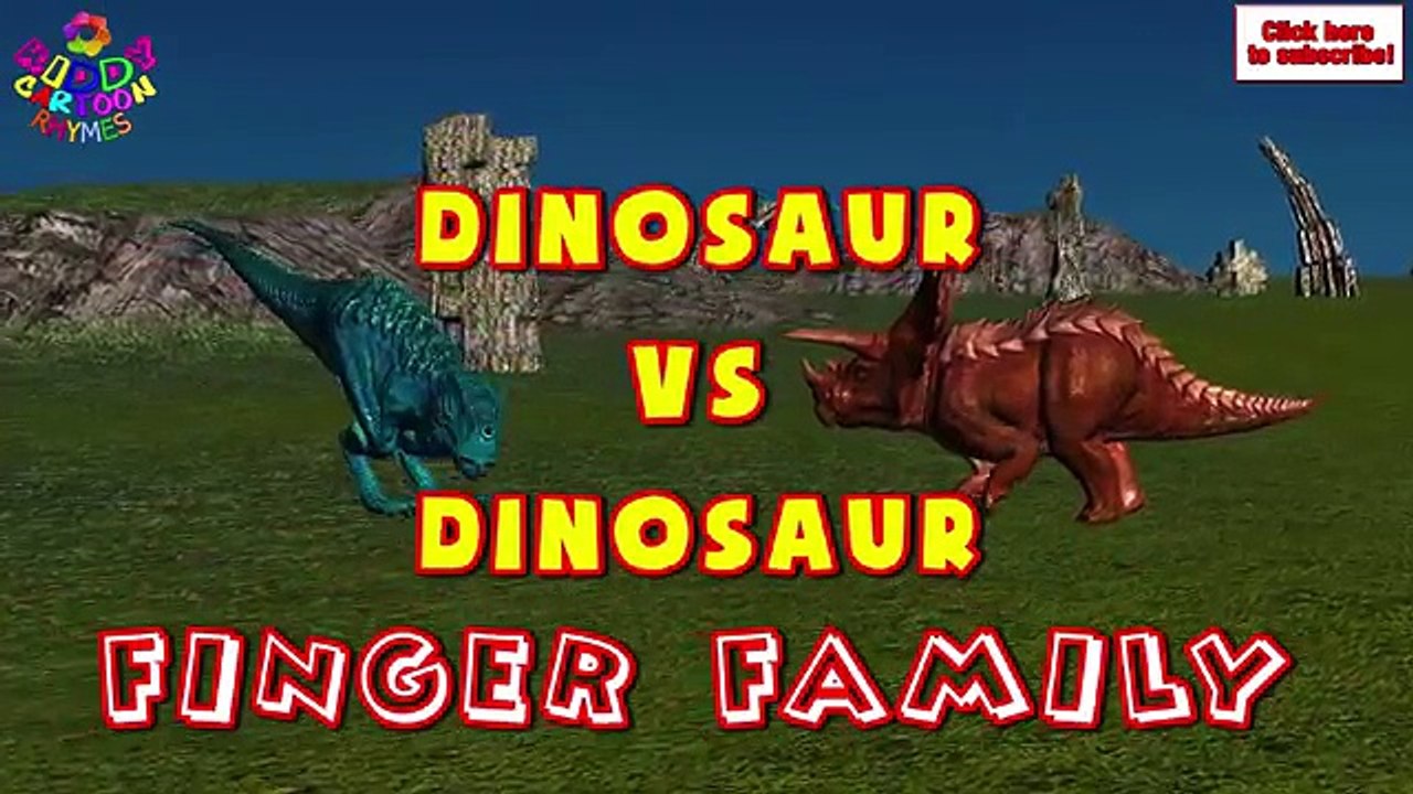 Crazy Dinosaur Vs Crazy Bull man Finger Family Rhyme | The Finger Family Songs | Animals C