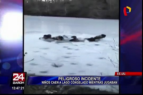 Nueva York: jóvenes caen a lago congelado cuando trataban de tomarse un 'selfie'