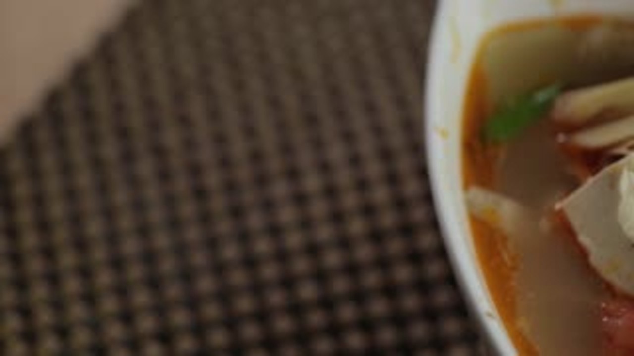 Golden Trevally In Thai Tom Yum Soup