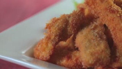 Crispy Chicken Fingers With Honey-Mustard Dip