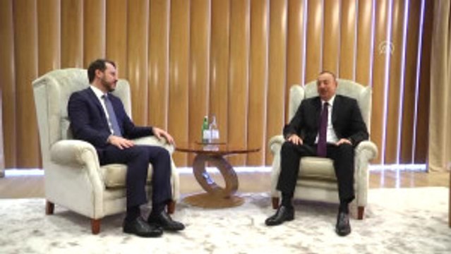 Enerji ve Tabii Kaynaklar Bakanı Albayrak, Cumhurbaşkanı Aliyev Ile Görüştü