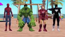 Spiderman Vs Batman, Frozen Ironman Hulk Cartoon Mega Finger Family Nursery Rhymes For Chi