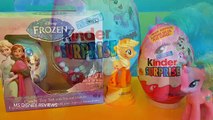 GIANT Elsa Anna Surprise Eggs Play Doh - Disney Frozen Kristoff Olaf Sven MLP Mystery Mini