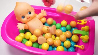 ABC Song l Learn Colors Bubble Gum Baby Doll Bath Time DIY Colors Block Jelly l kid songs-9OyxzrOytpo