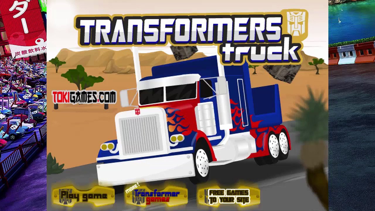 Transformers Truck Game For Children [HD] Videos For Kids