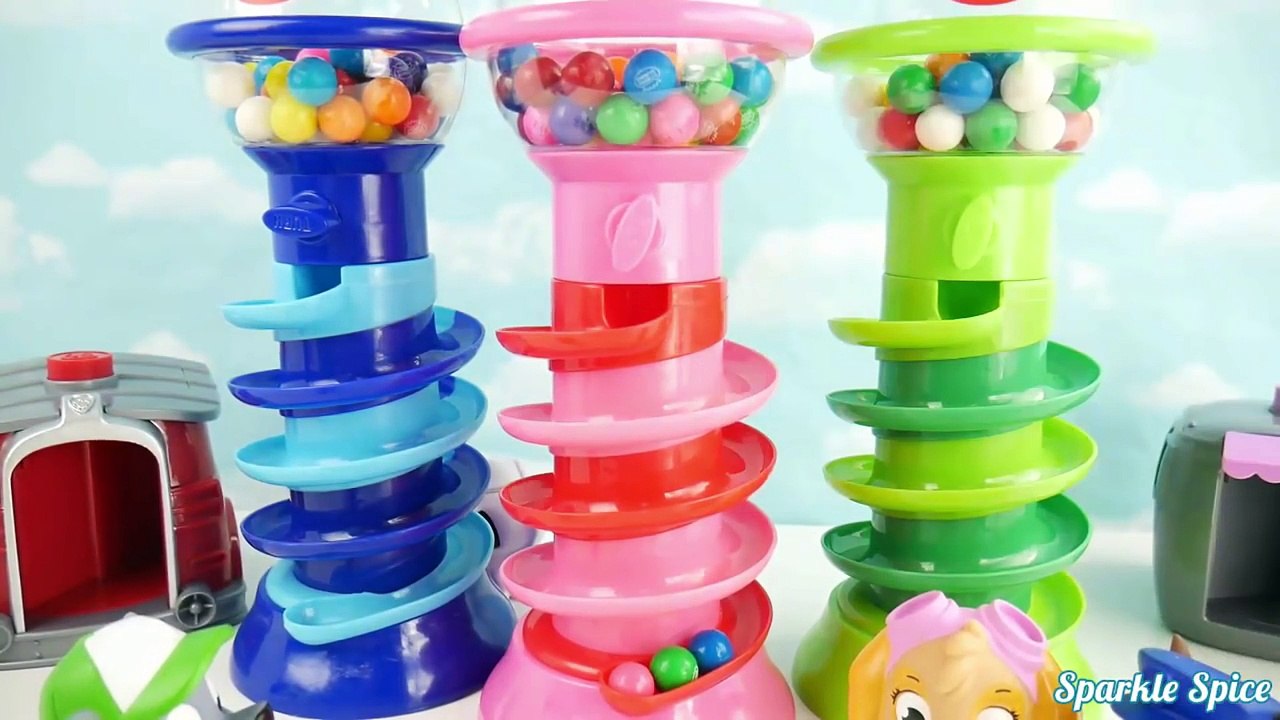 PJ MASKS Toys Headquarters HQ Learn Colors with Surprise Toys Gumball Sorting Kids Video