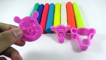 Learn Colors Play Doh Winnie The Pooh Tigger Modelling Clay Molds Fun and Creative For Kid