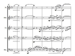 Quintette à vent " ♁ " Wind quintet - Olivier Costa - 2 Sur l'océan