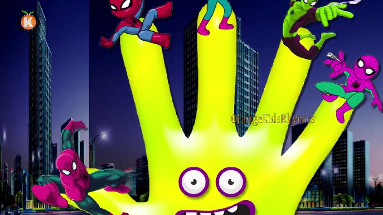 Plátano De Spiderman Dedo De La Familia De Los Colores De Aprender Canciones Infantiles Niños Canciones