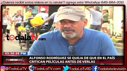 Alfonso Rodríguez se quejo de que critiquen la película antes de verla-Famosos Inside-Video