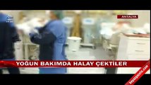 Yoğun bakımda şok görüntü.. Halay çekip video çektiler