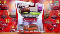 disney pixar cars Cora Copper with camera new 1:55 scale mattel diecast unboxing/review