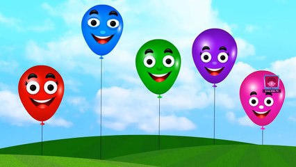 Mega Gummy Bear crying scared flying balloons finger family song for children | Finger Fam