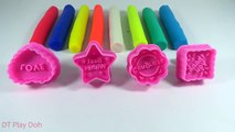 Rainbow Colours Play doh Modelling Clay With Star Heart Biscuits Molds Fun and Creative fo