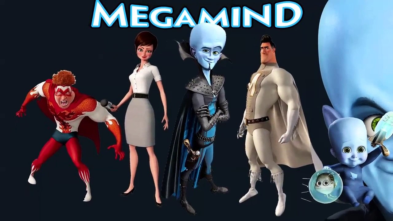 Megamind Finger Family | Nursery Rhyme for Children | 4K Video